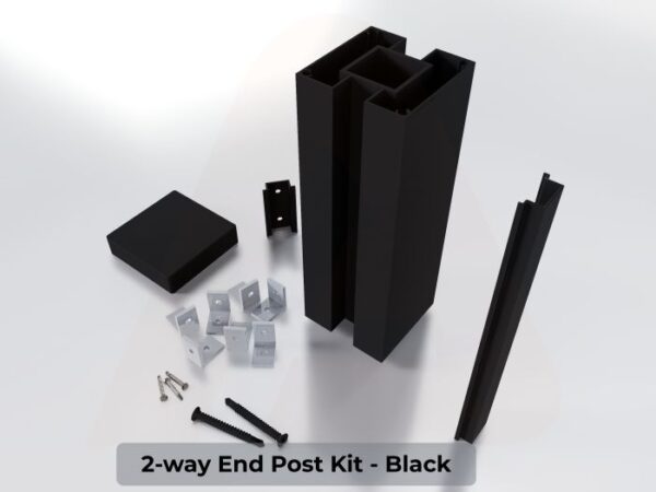 Boxed 2.75 in. 2-Way End Post Kit 8 ft