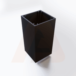 2×2 in. Square post 24 ft. – Black (with screw bush)
