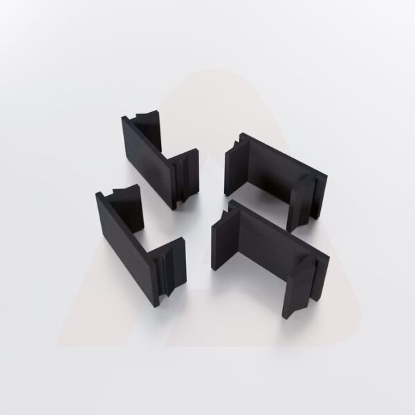 Channel Cover Spacers 1/2 in. – Black