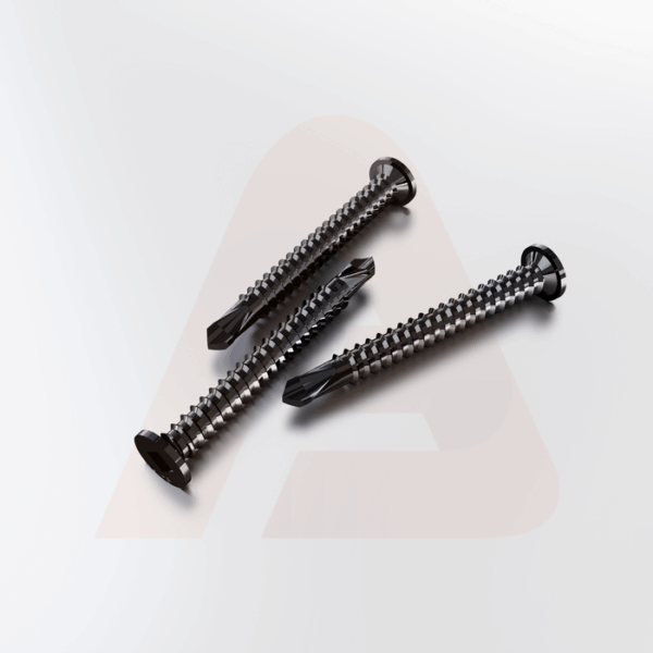 #10 x 1 in. Phillips Pancake Head Screw – Black